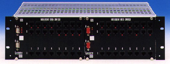 intelligent data switch RJ45 100Mbps remote control critical system backup network management system, panic button, patch panel, bank switched, RJ-45, back-up, centralised switching